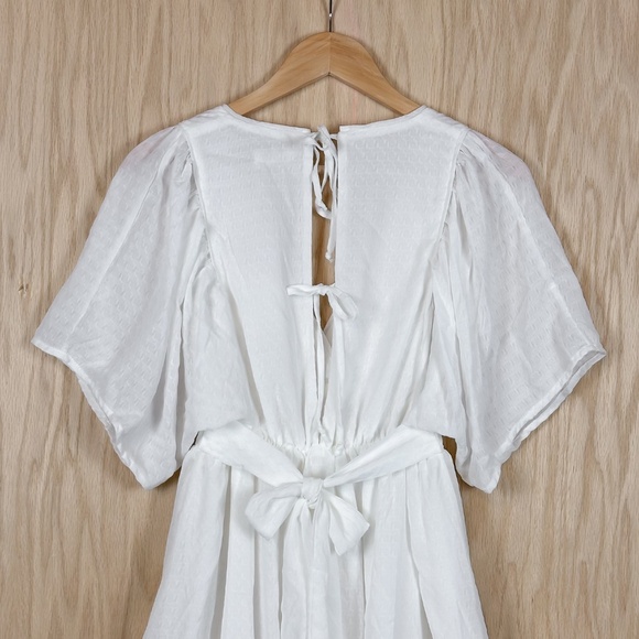STORIA White Ruffle Mini Dress - Picture 6 of 9